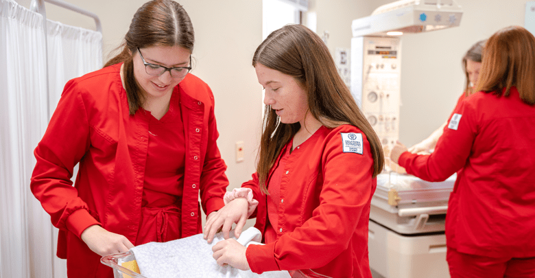 OKWU nursing students in training