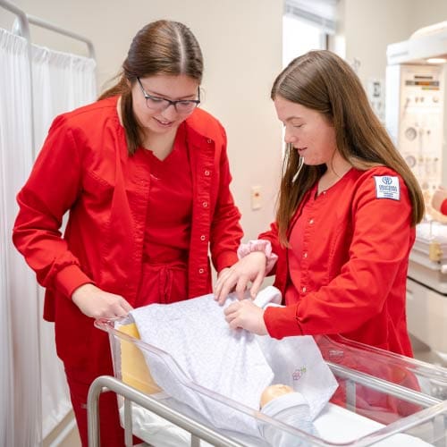 OKWU Nursing students participating  in class