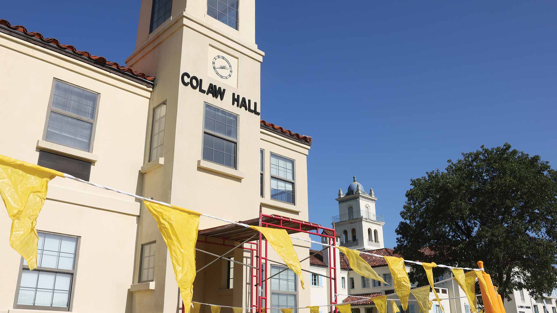 New roof work for Colaw Hall